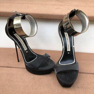 Gianmarco Lorenzi Metal Cuff Heels - Rare